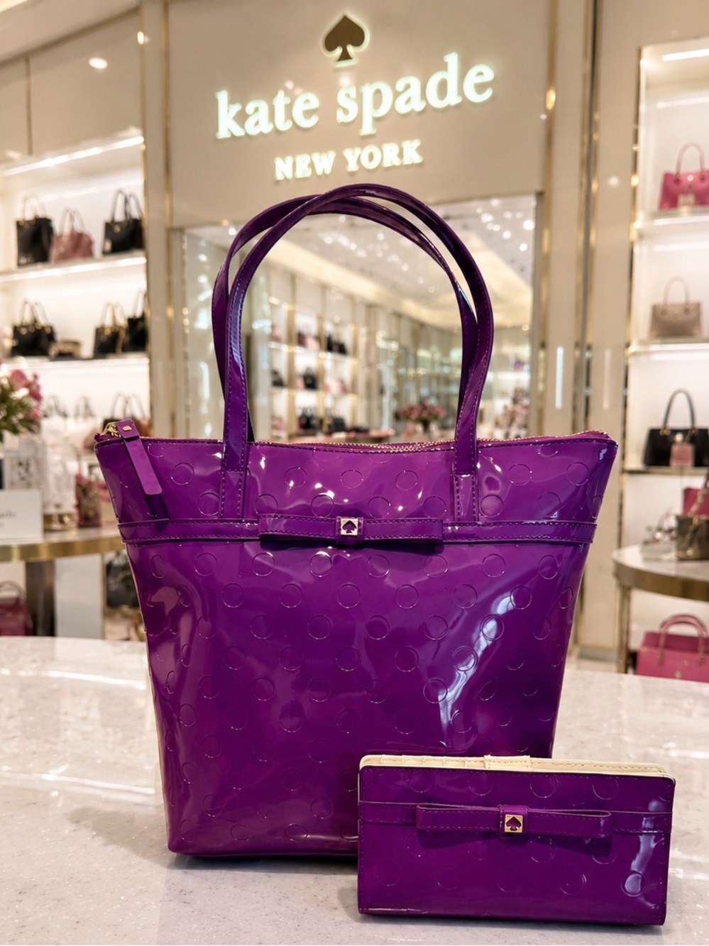 KATE SPADE Camellia Street Jeralyn Tote & Wallet Set EUC BOTH PIECES INCLUDED✨